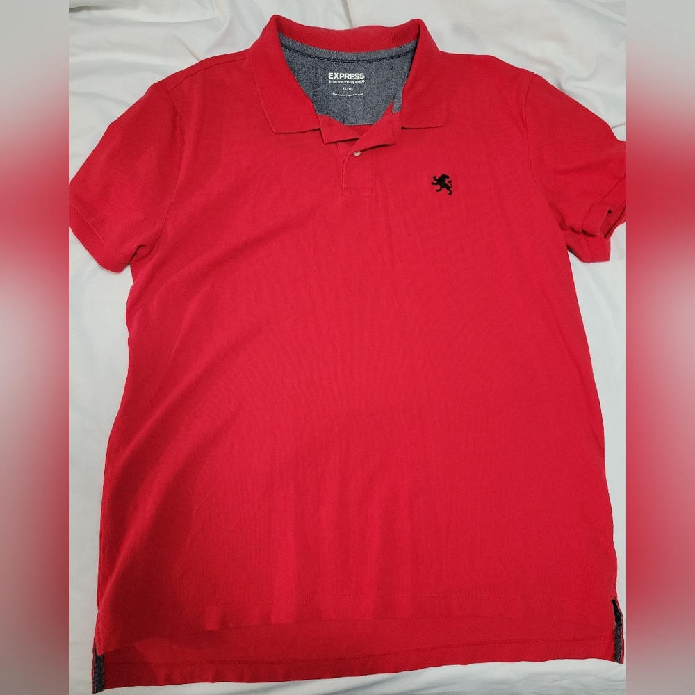 XL Men's Express red polo